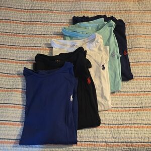 Lot Of 5 Men's M Medium Ralph Lauren Polo S/S T-shirtx